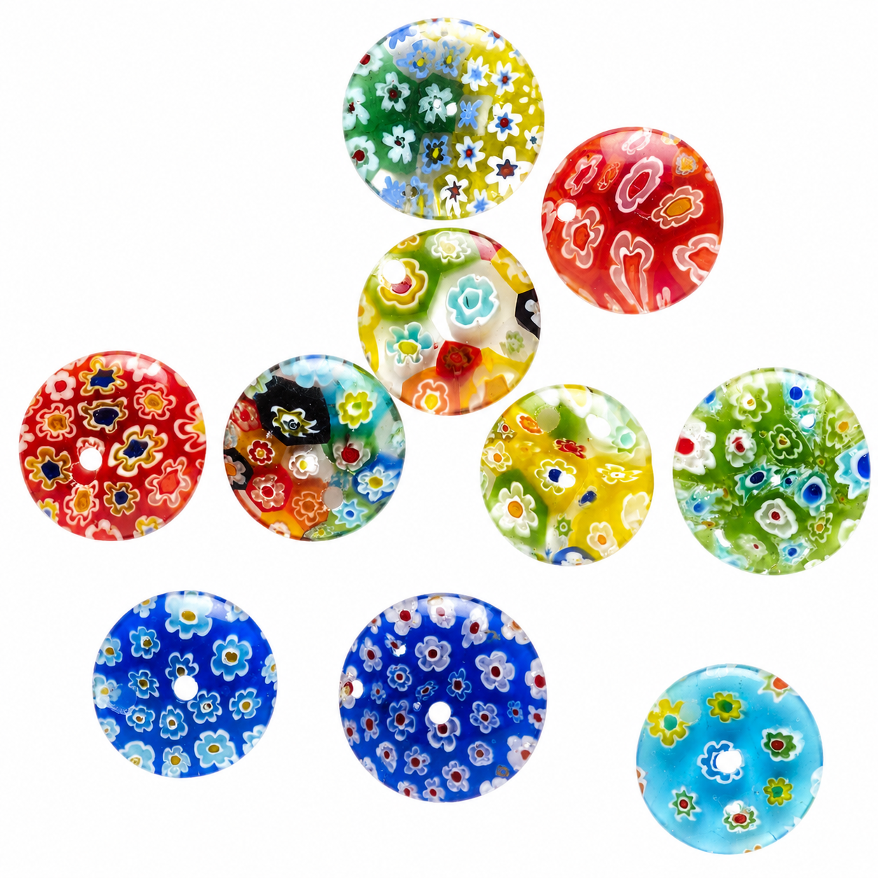 Millefiori Glas Cabochon
