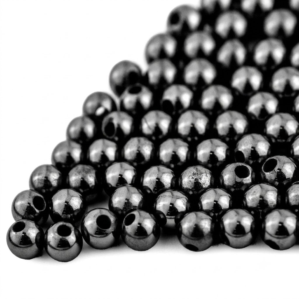 Halbgebohrte Magnetische Hämatit Perlen