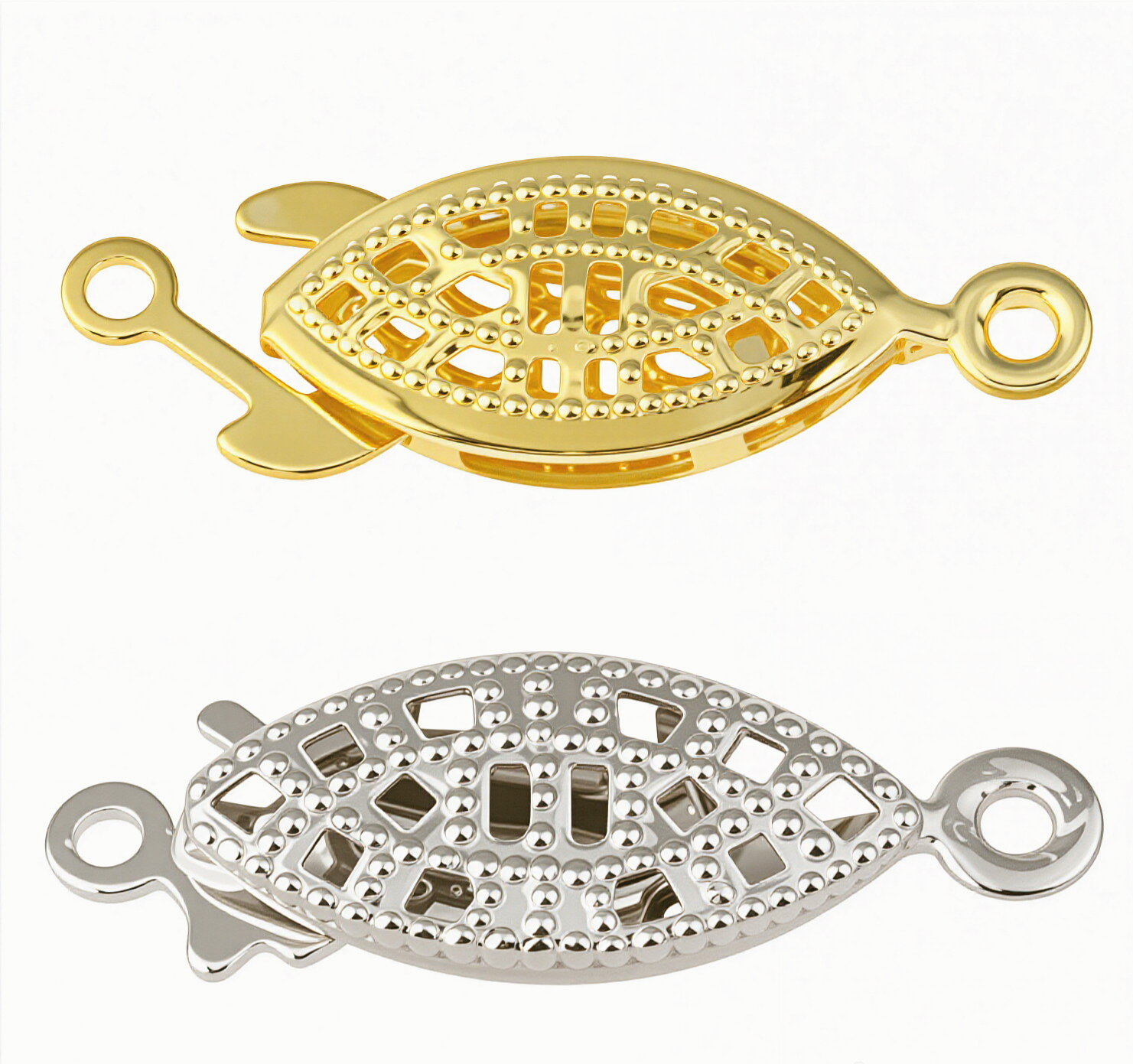 Brass Fishhook Clasp