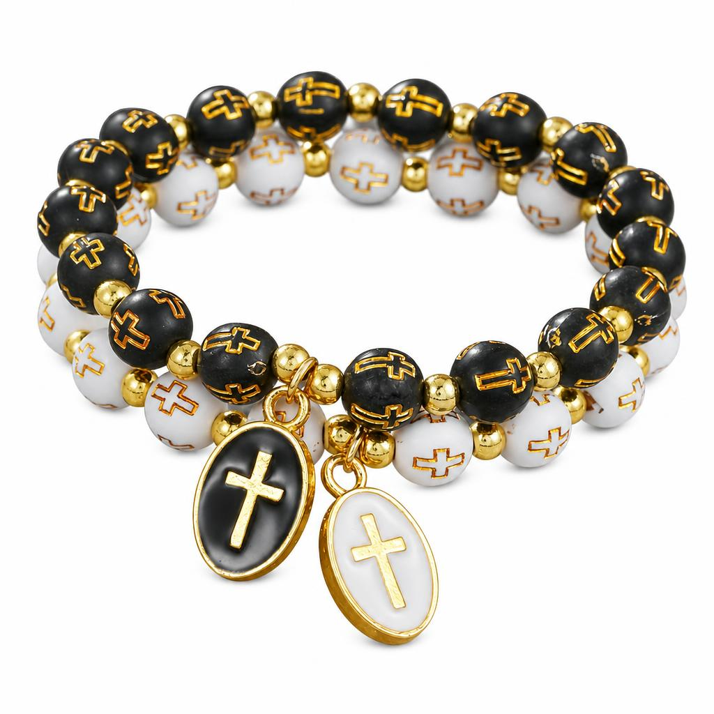 Acrylic Zinc Alloy Bracelets