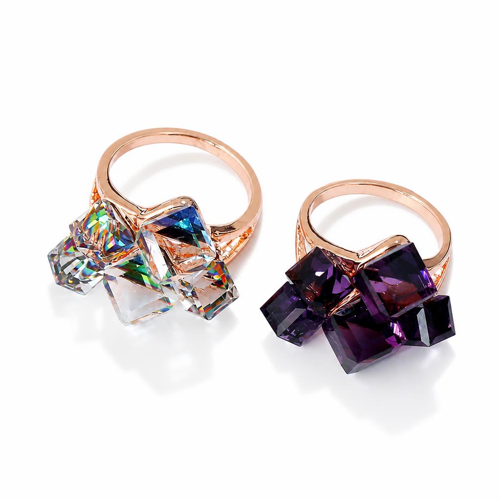 Kristall Zink Legierung Finger Ring