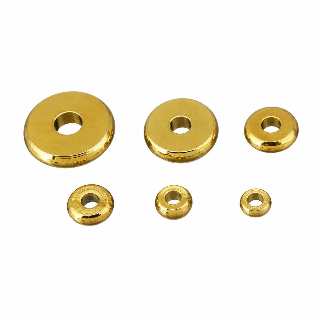 Flat Brass Beads
