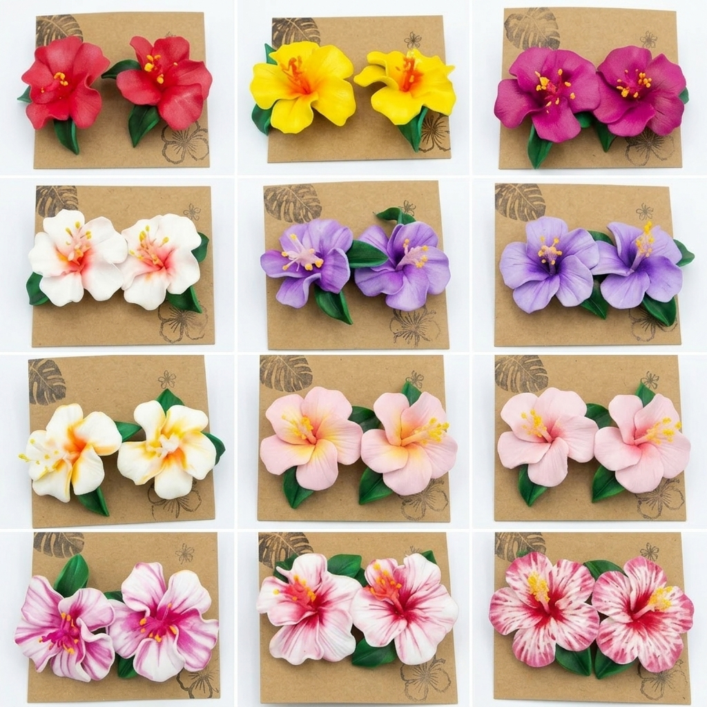 Polymer Clay Stud Earring