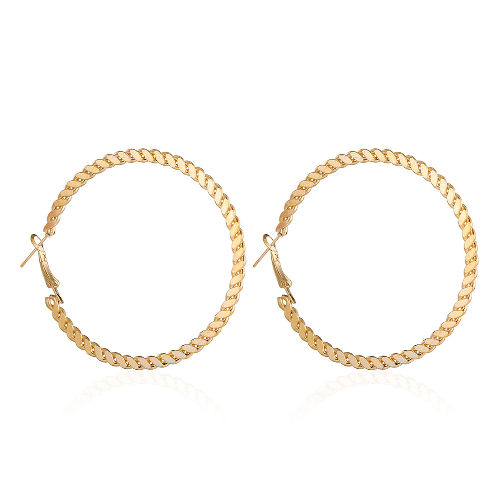 Zinc Alloy Hoop Earring
