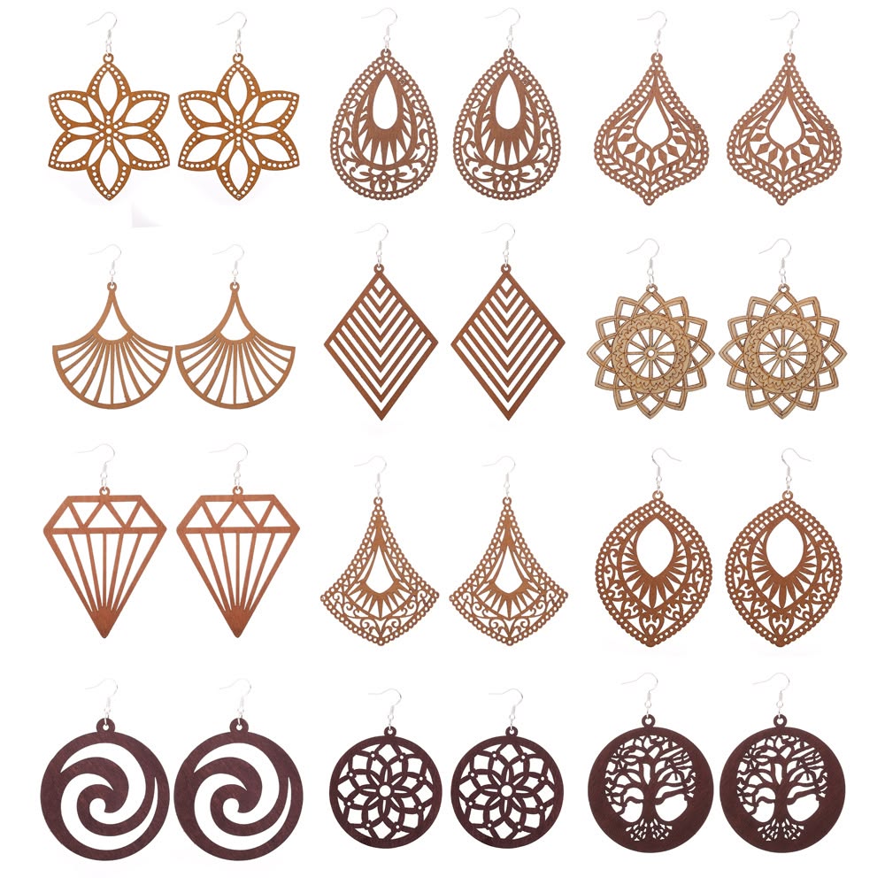 Wood Earring