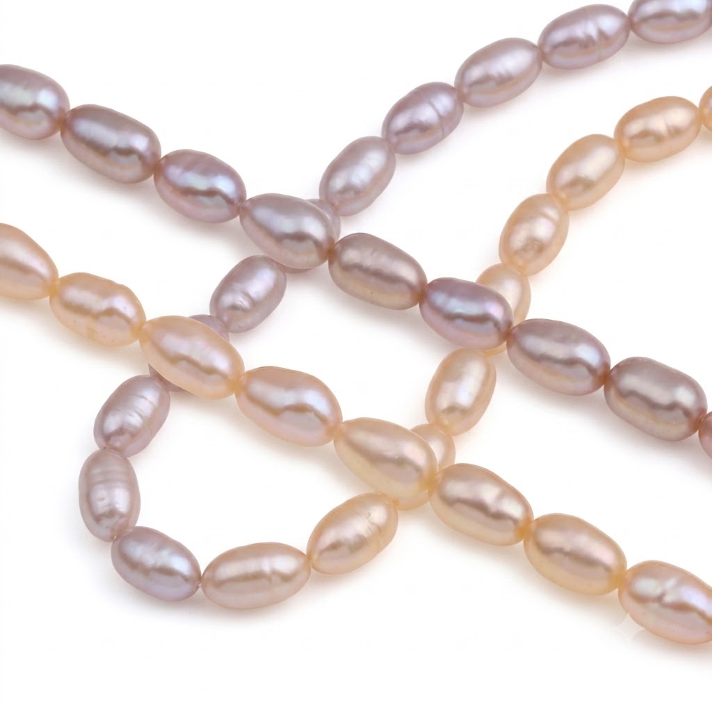 Perles d'eau douce de culture de riz