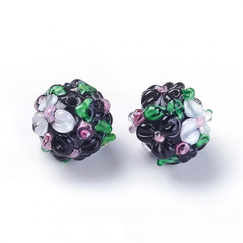 Bumpy Lampwork Beads