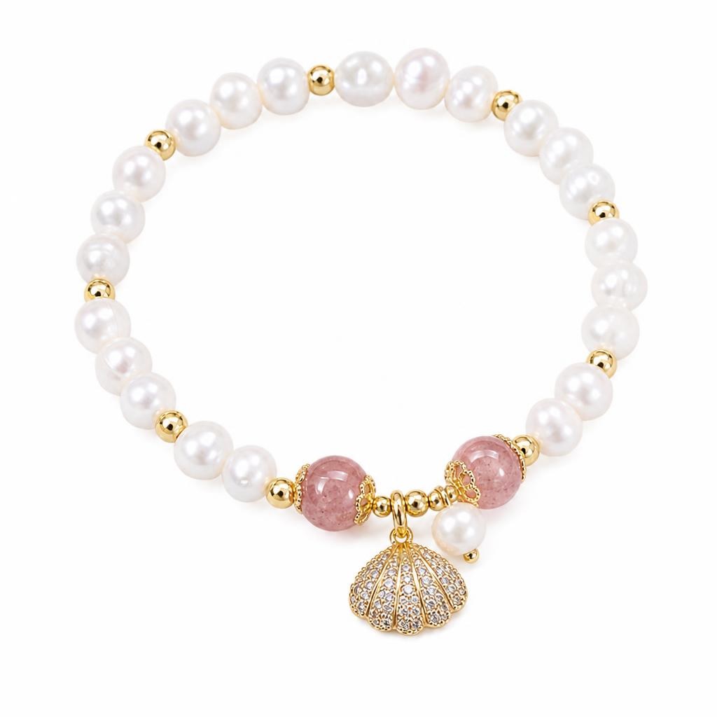 Rhinestone Pearl Bracelets