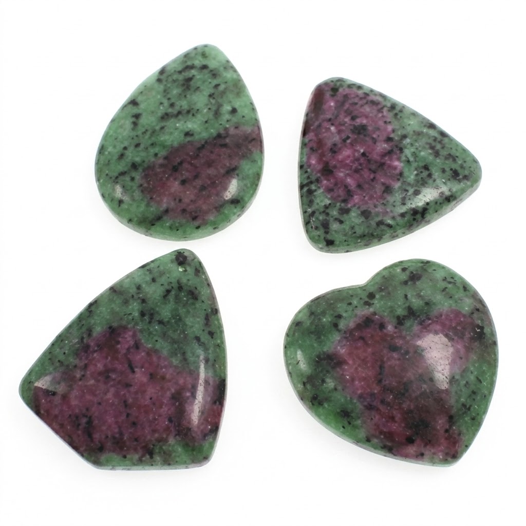 Rubin in Zoisit Perle