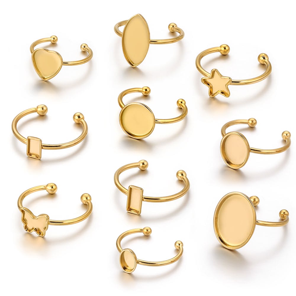 Zinc Alloy Bezel Ring Setting