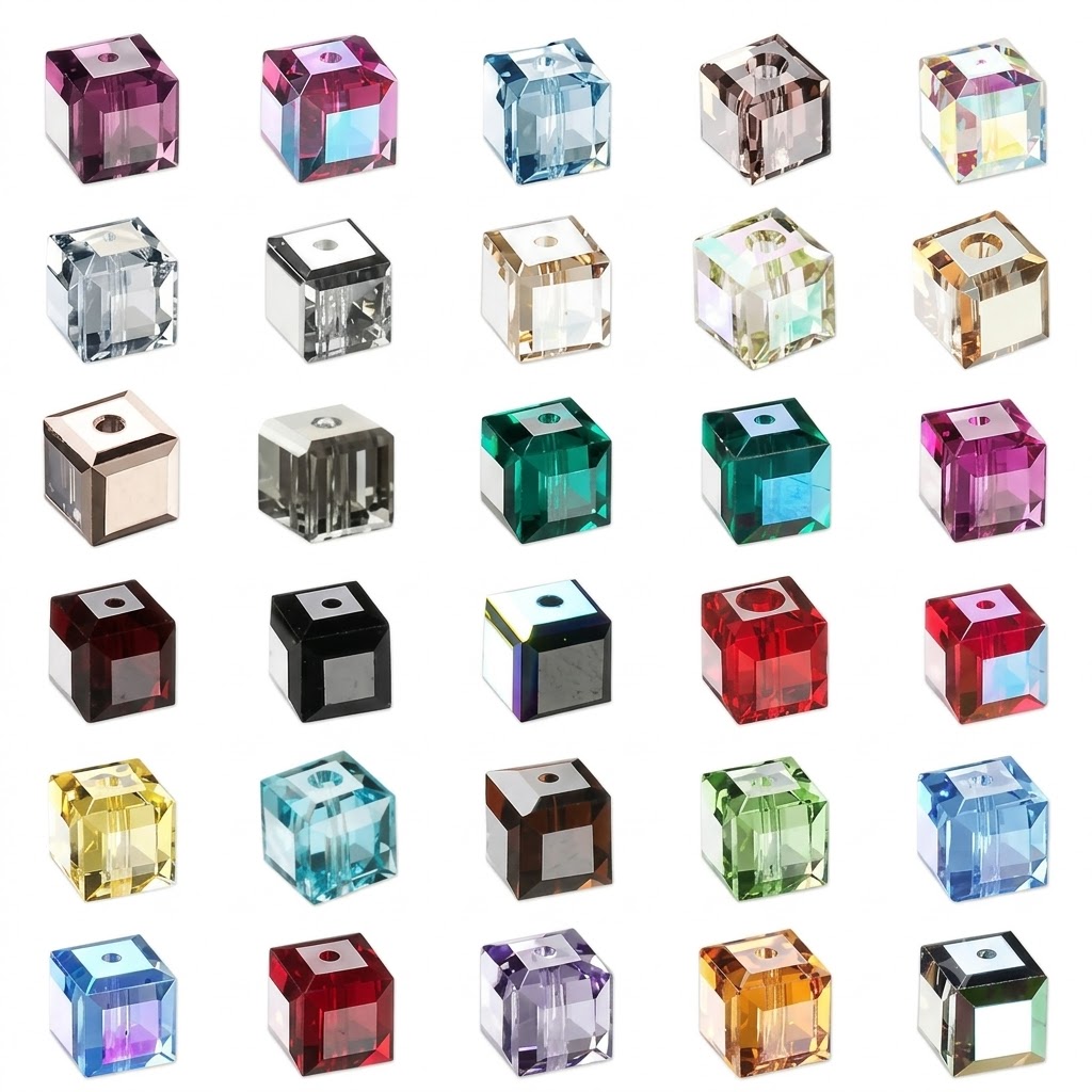 Abalorio cúbico de cristal CRYSTALLIZED™ ® 5601 10mm