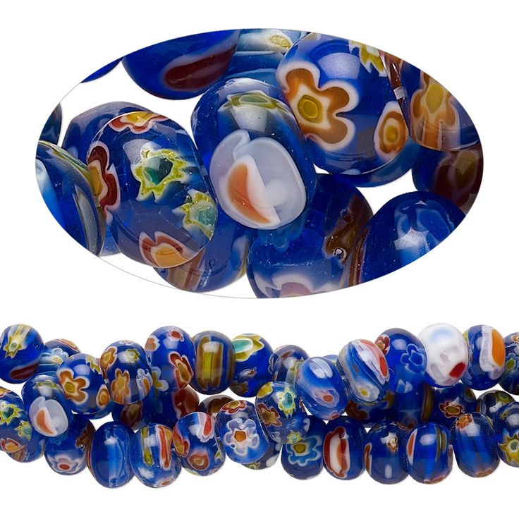 Millefiori Glass European Beads