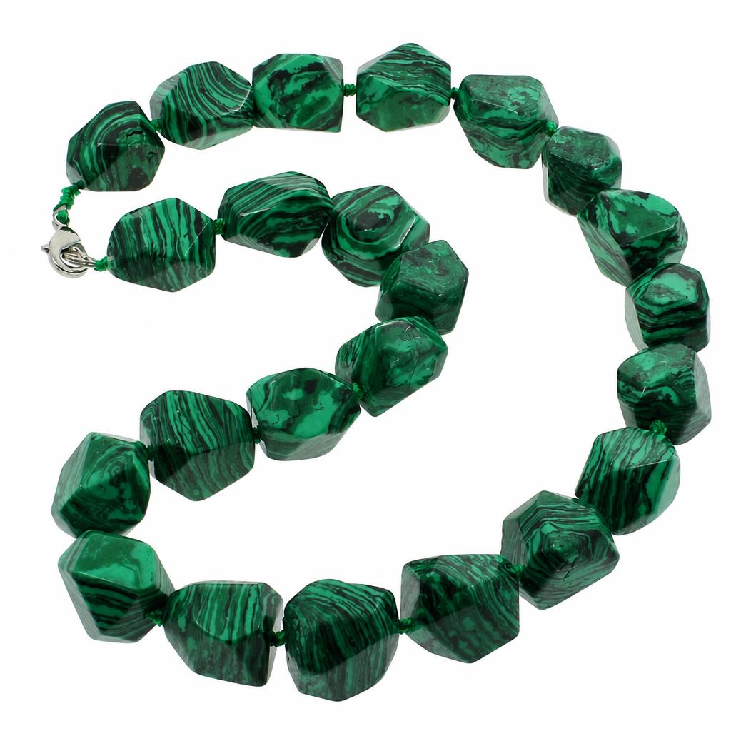 Collier en malachite
