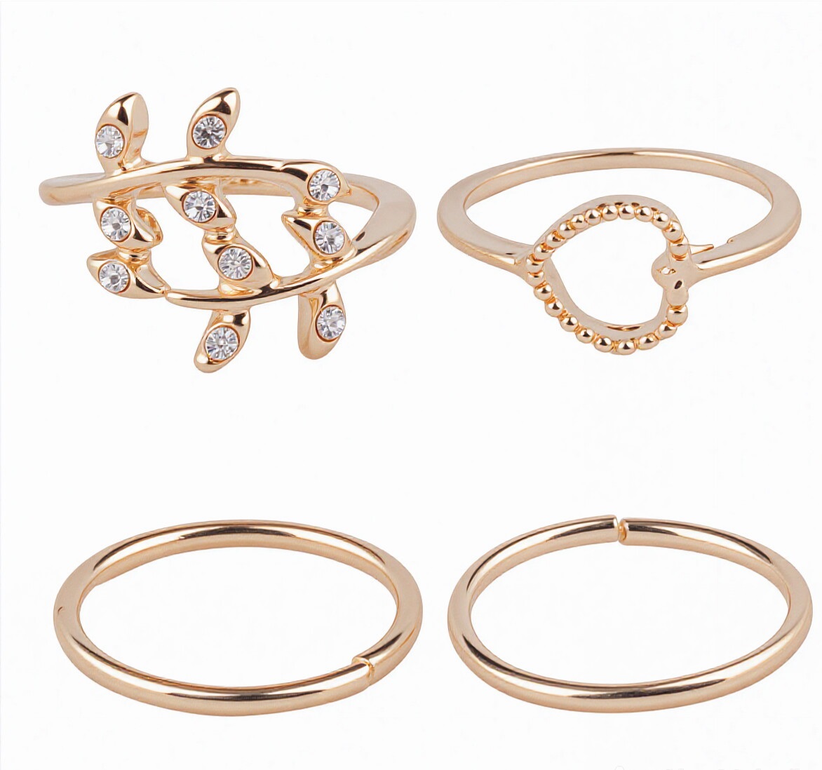 Zink-Legierung Ring Set