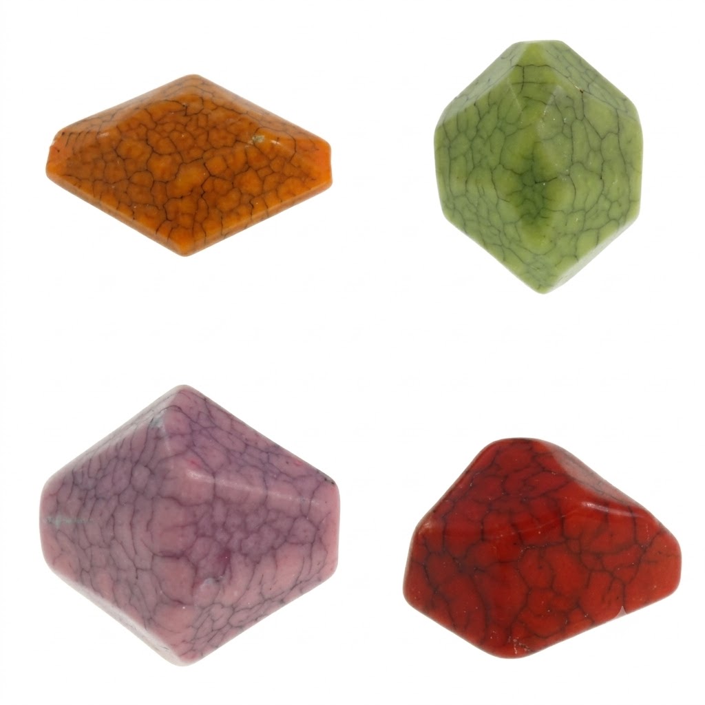Crackle Acrylic Beads