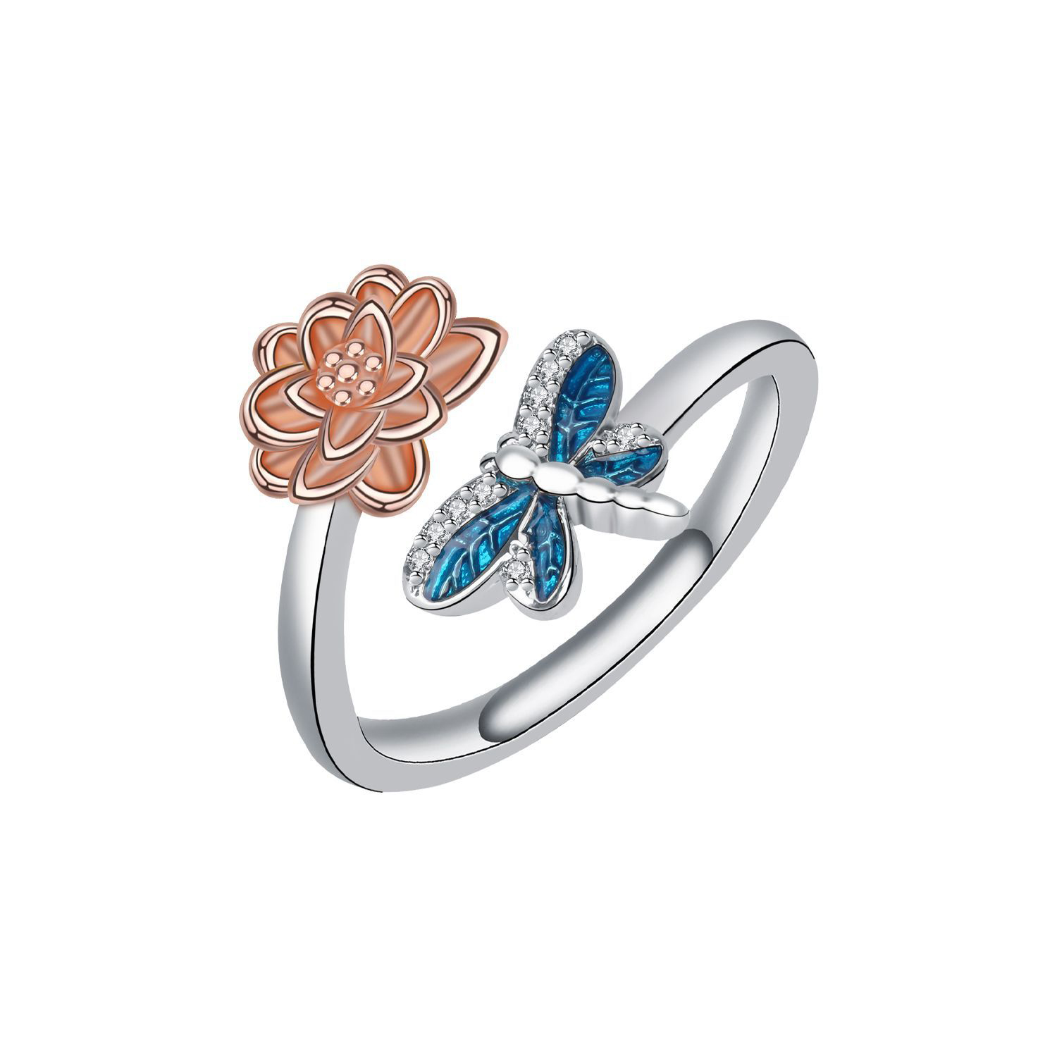 Bague en laiton strass