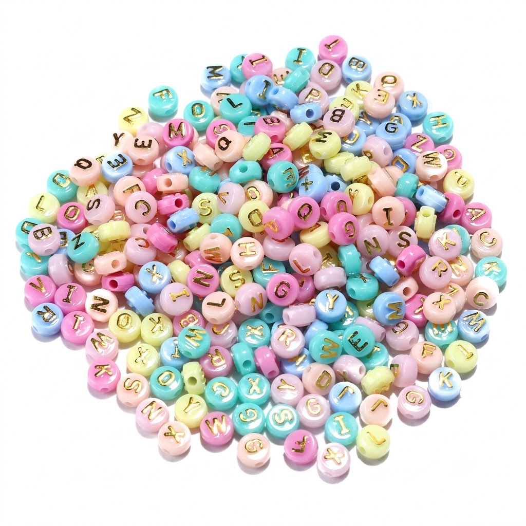 Acryl Alphabet Perlen