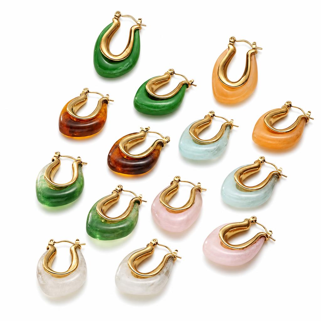 Resin Drop Earring