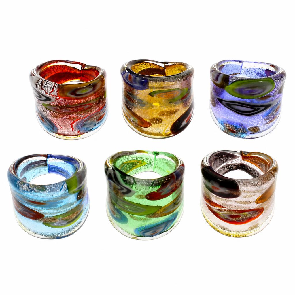Bague Murano Or Sable