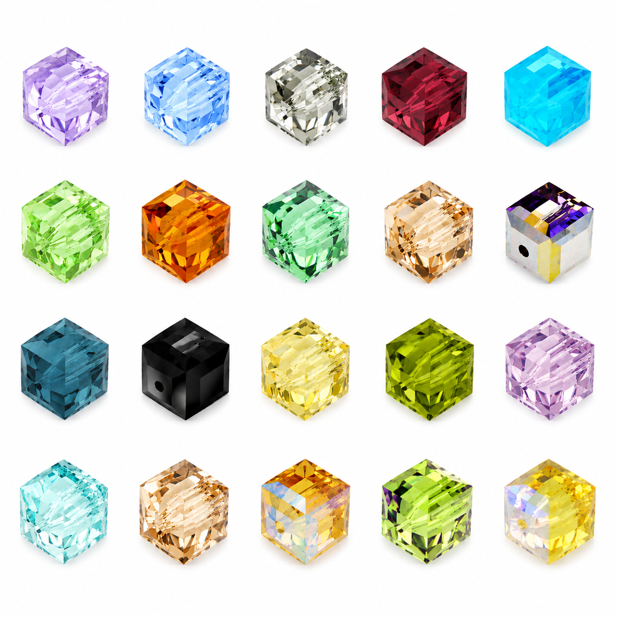 Abalorio cúbico de cristal de CRYSTALLIZED™ ® 5601 8mm 