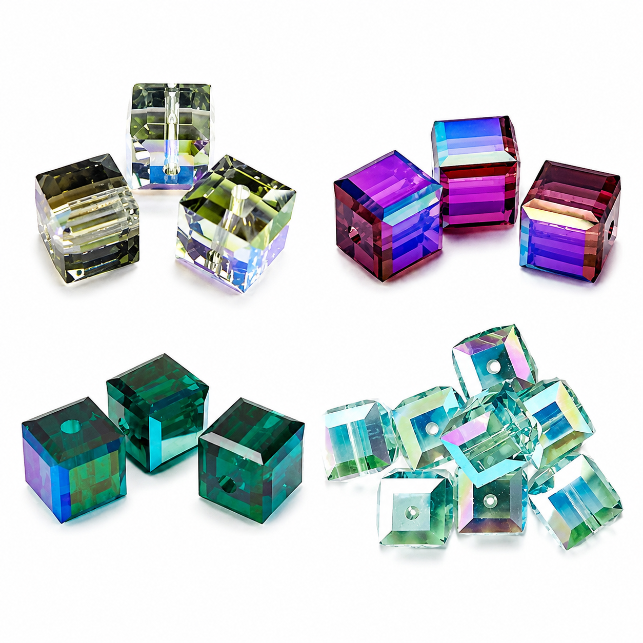 Abalorio cúbico de cristal de CRYSTALLIZED™ ® 5601 6mm 