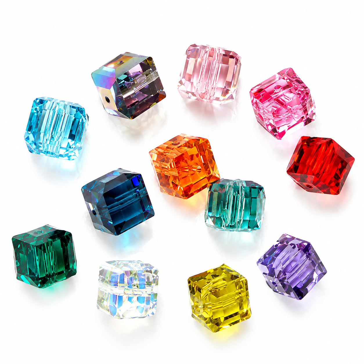 Abalorio cúbico de cristal de CRYSTALLIZED™ ® 5601 4mm 