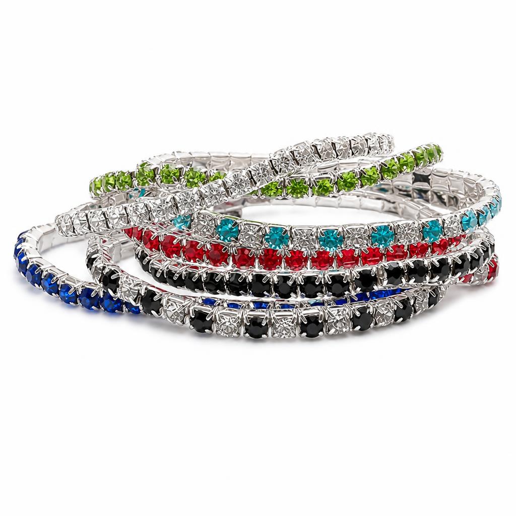 Rhinestone Cup Chain Bracelets