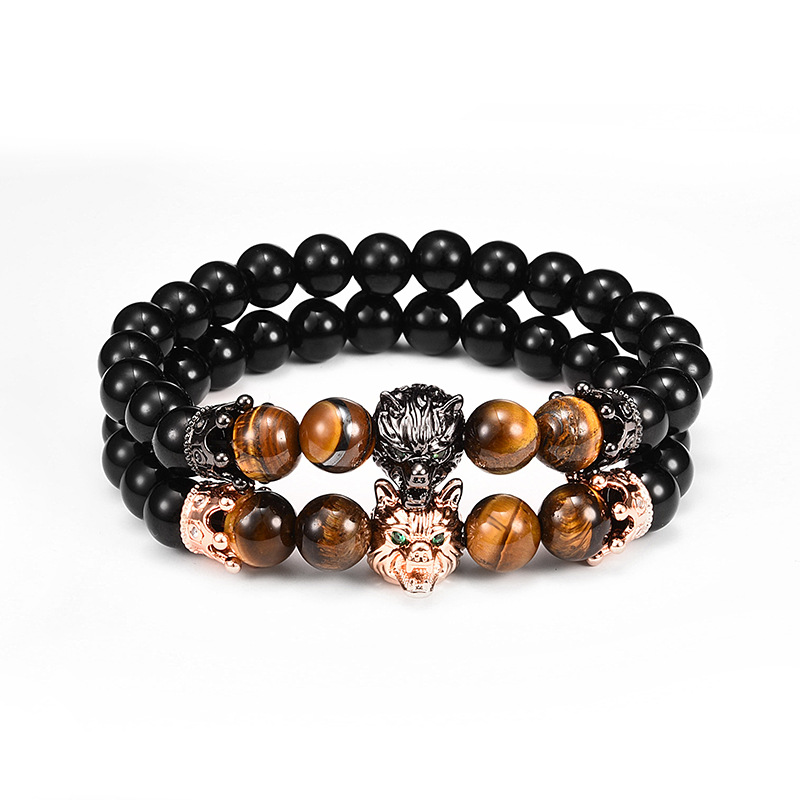 Bracelets Agate Noir