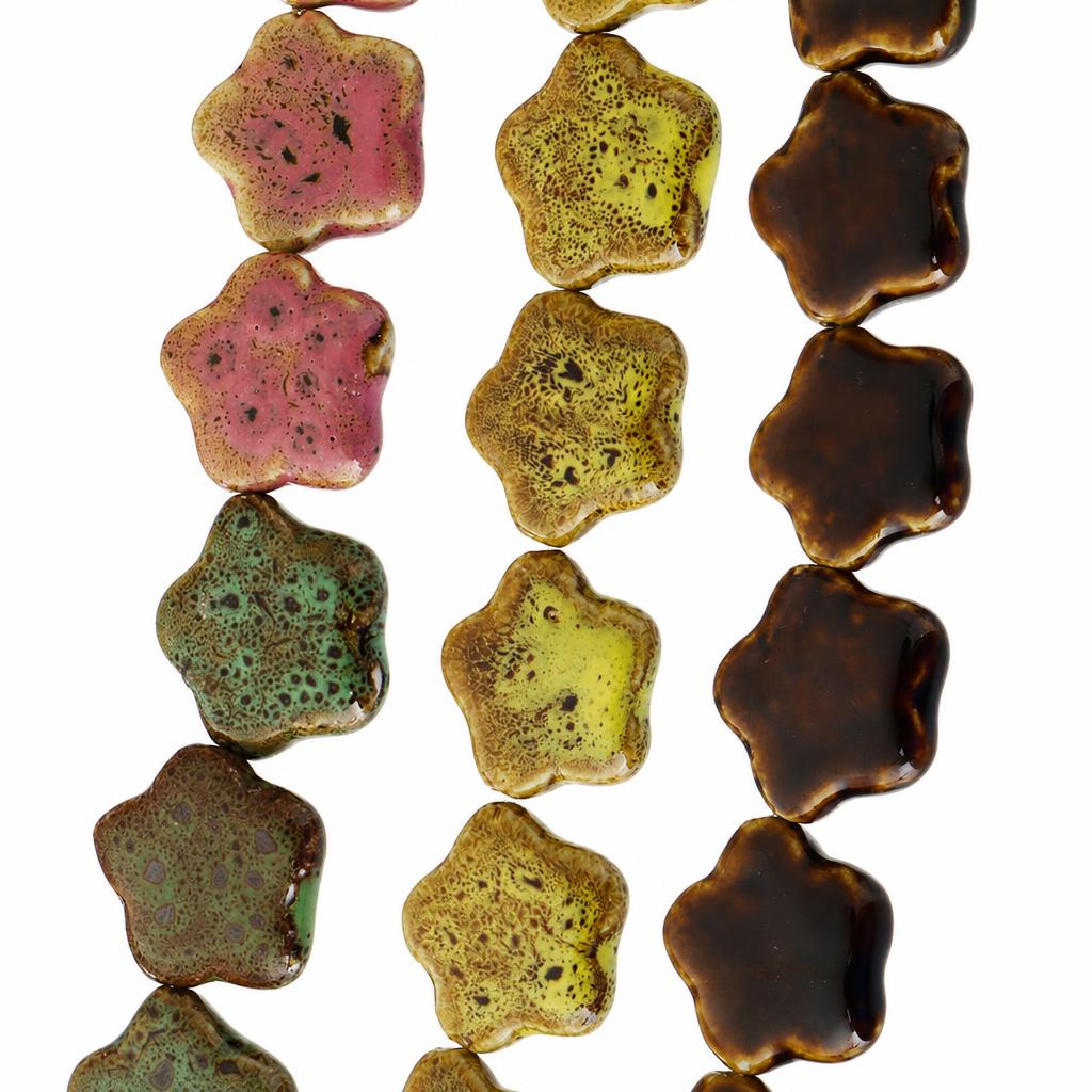 Speckled Porcelain Beads