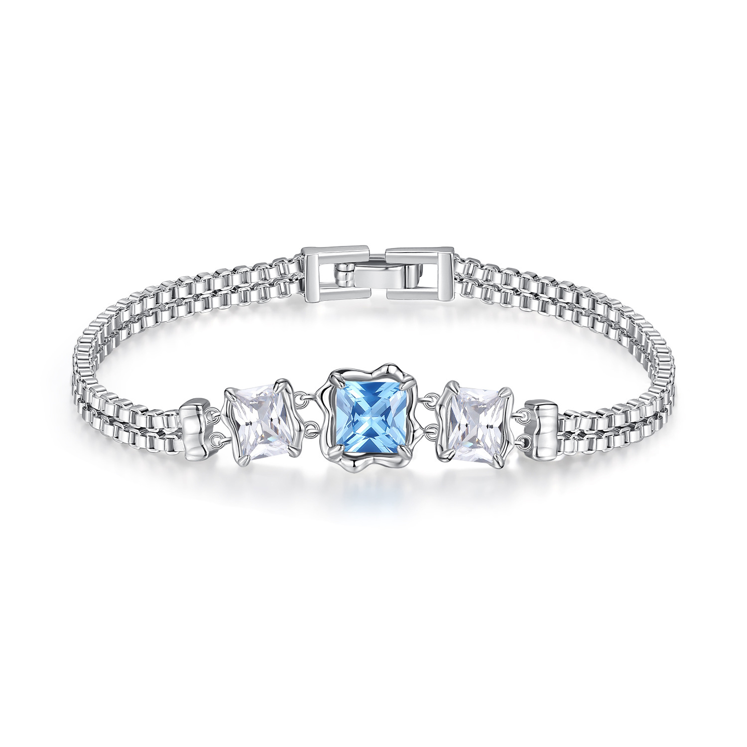 Cubic Zirconia Sterling Silver Bracelets