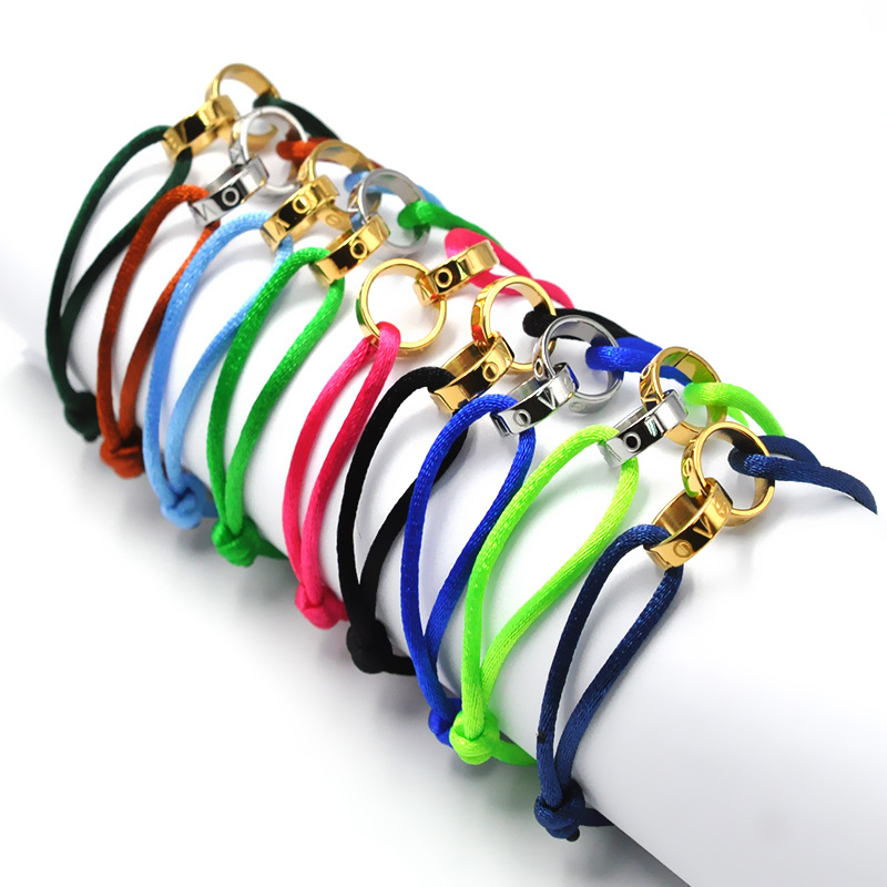 Wolle -Schnur-Armband