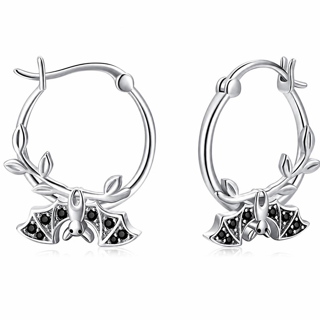 Zinc Alloy Rhinestone Hoop Earring