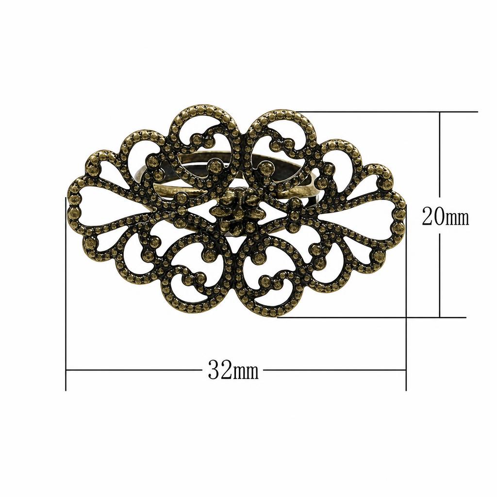 Brass Filigree Ring Base