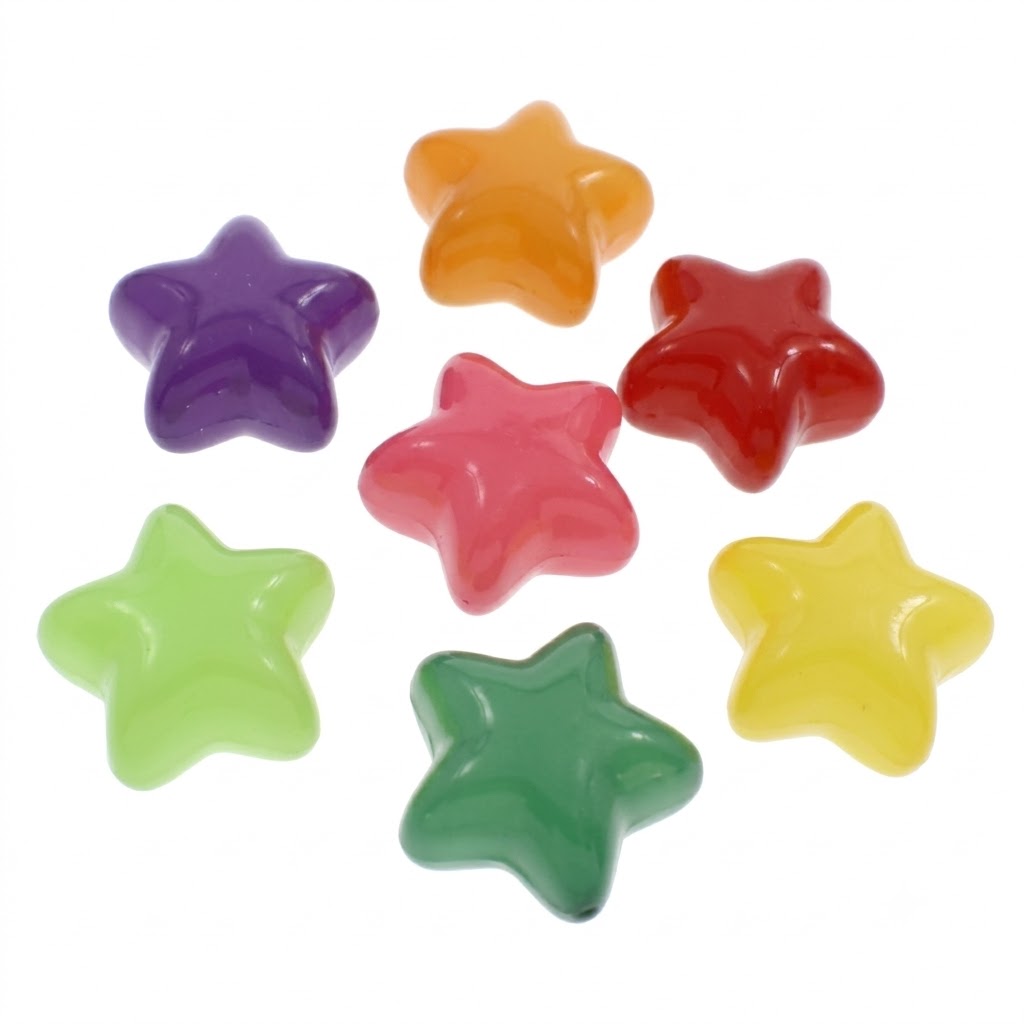 Solid Color Acrylic Beads