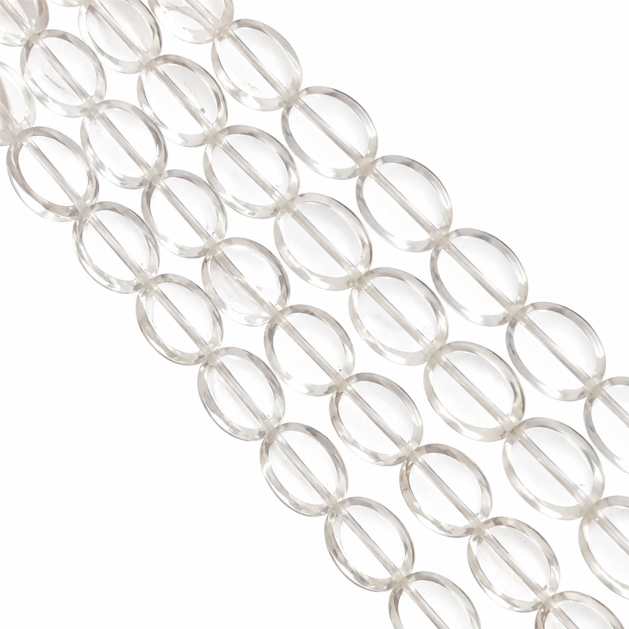 Natural Ice Quartz Agate Beads