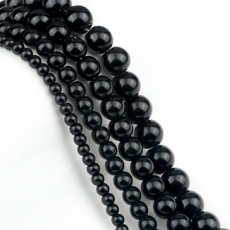 Black Obsidian Beads