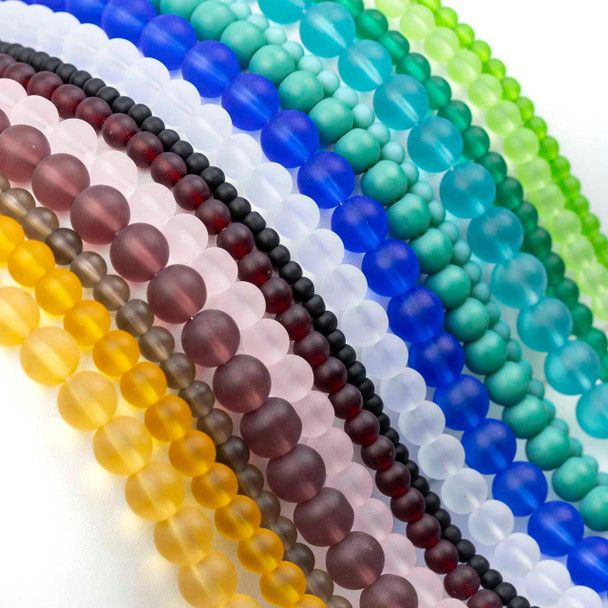 Matte Glass Beads