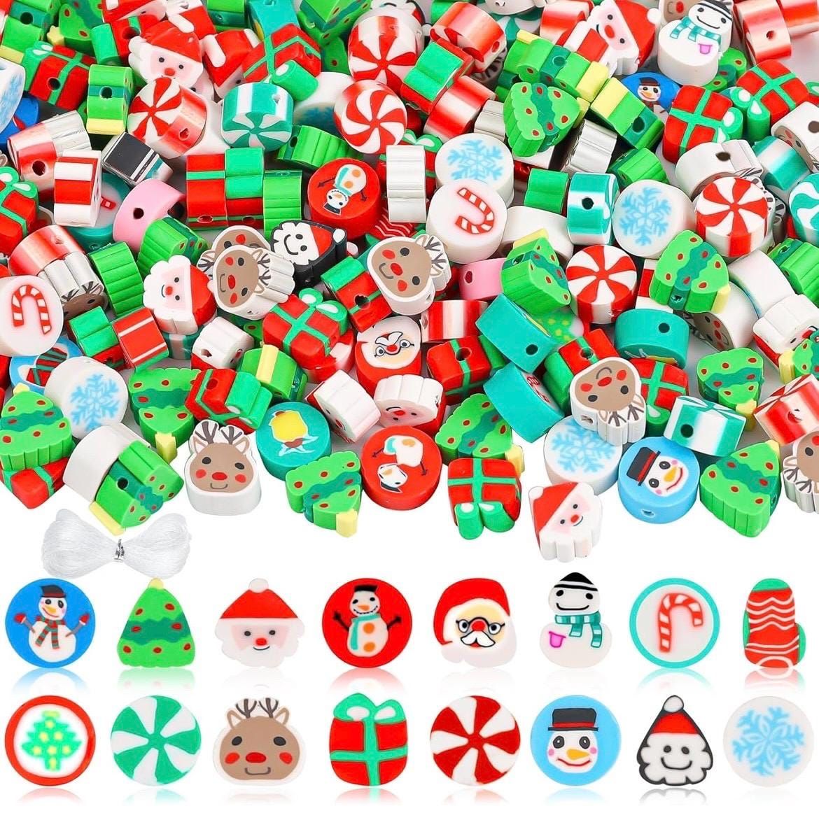 Christmas Polymer Clay Beads