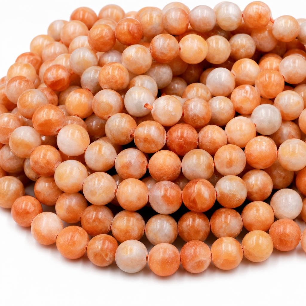 Orange Calcite Beads