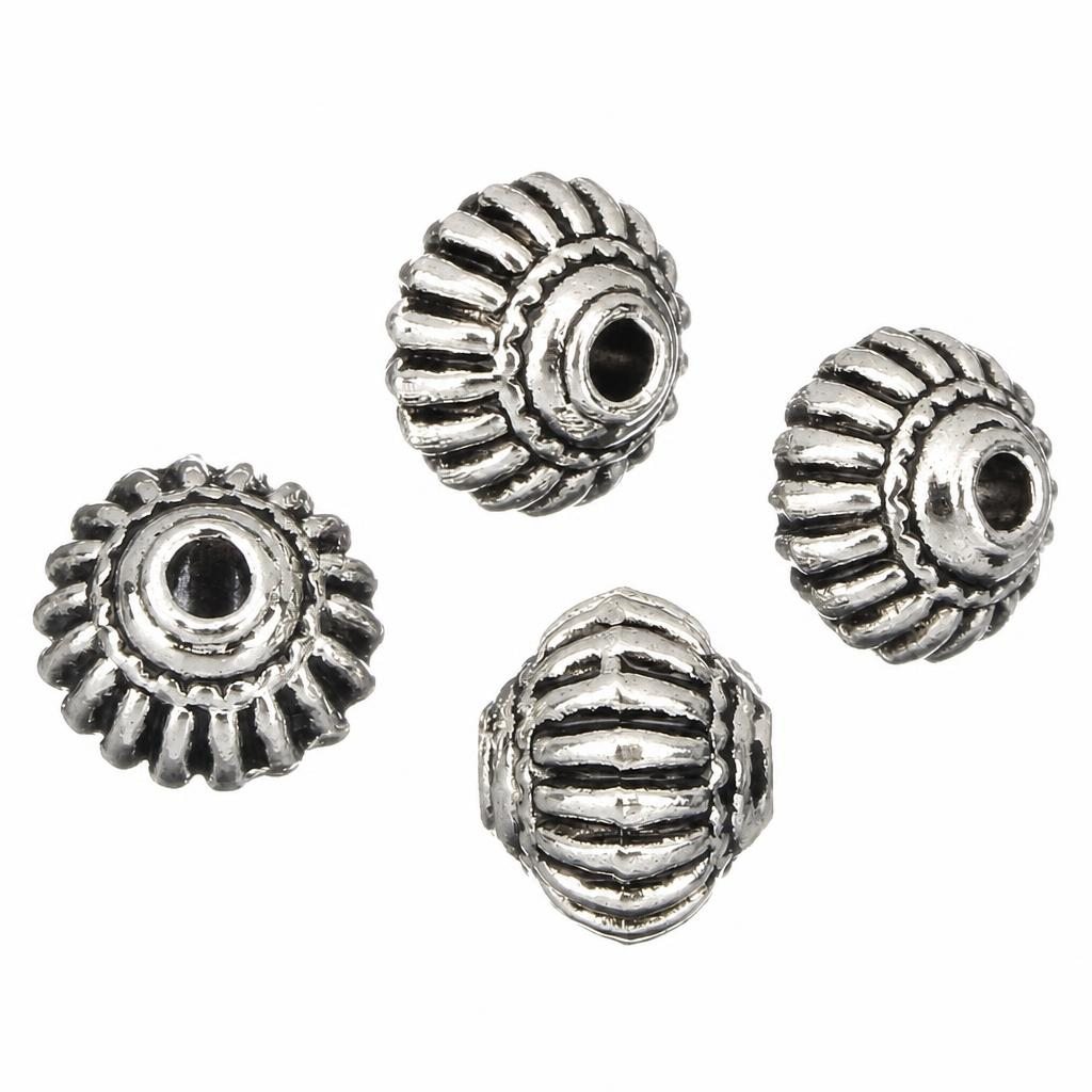 Zinc Alloy Corrugated Beads