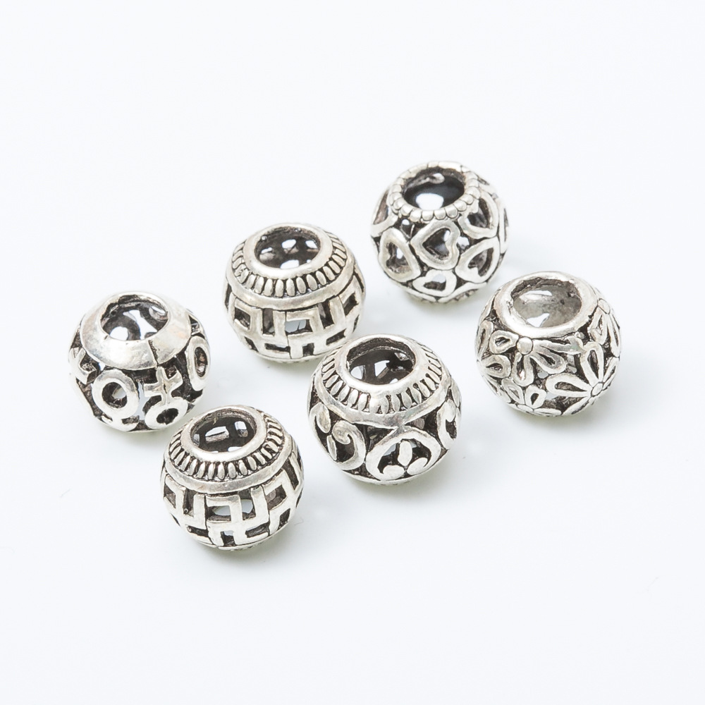 Zinc Alloy Hollow Beads