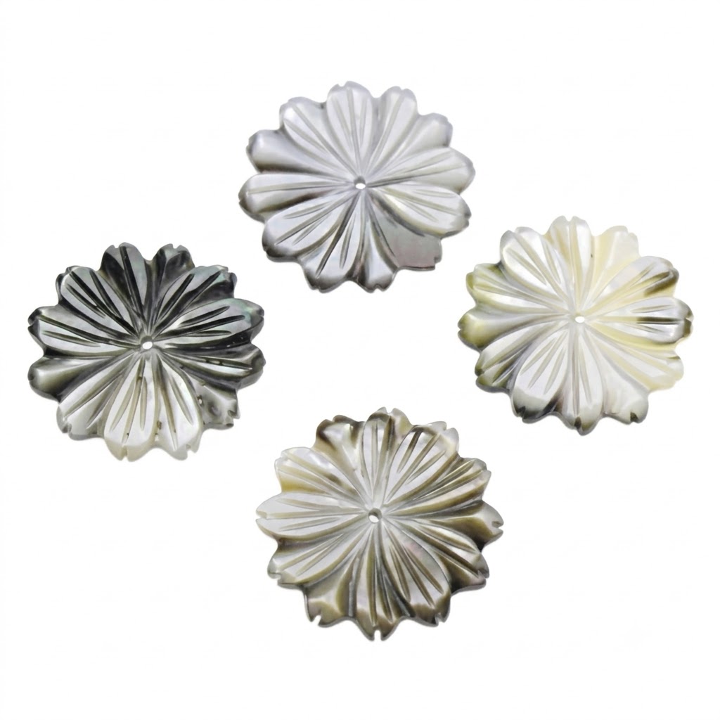 Black Shell Beads