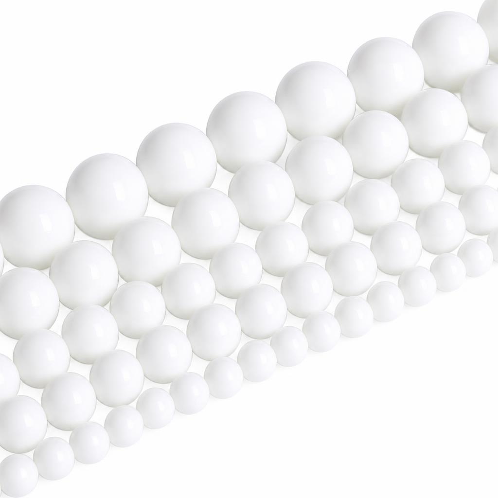 White Porcelain Beads