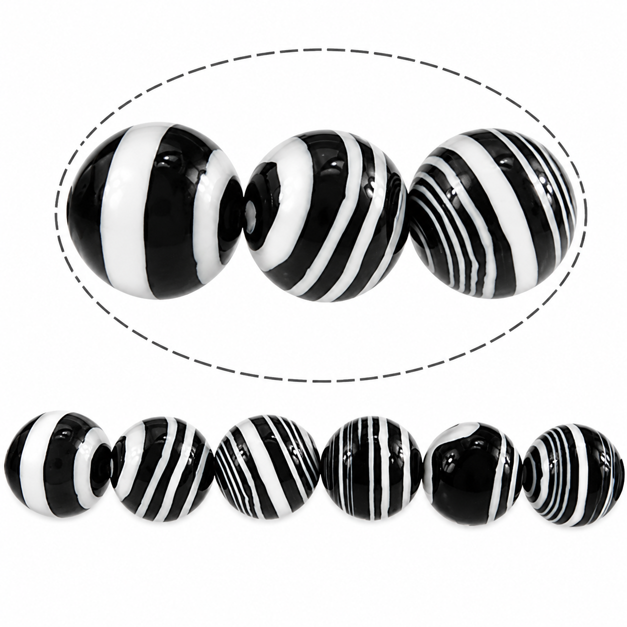 Zebra Jasper Bead