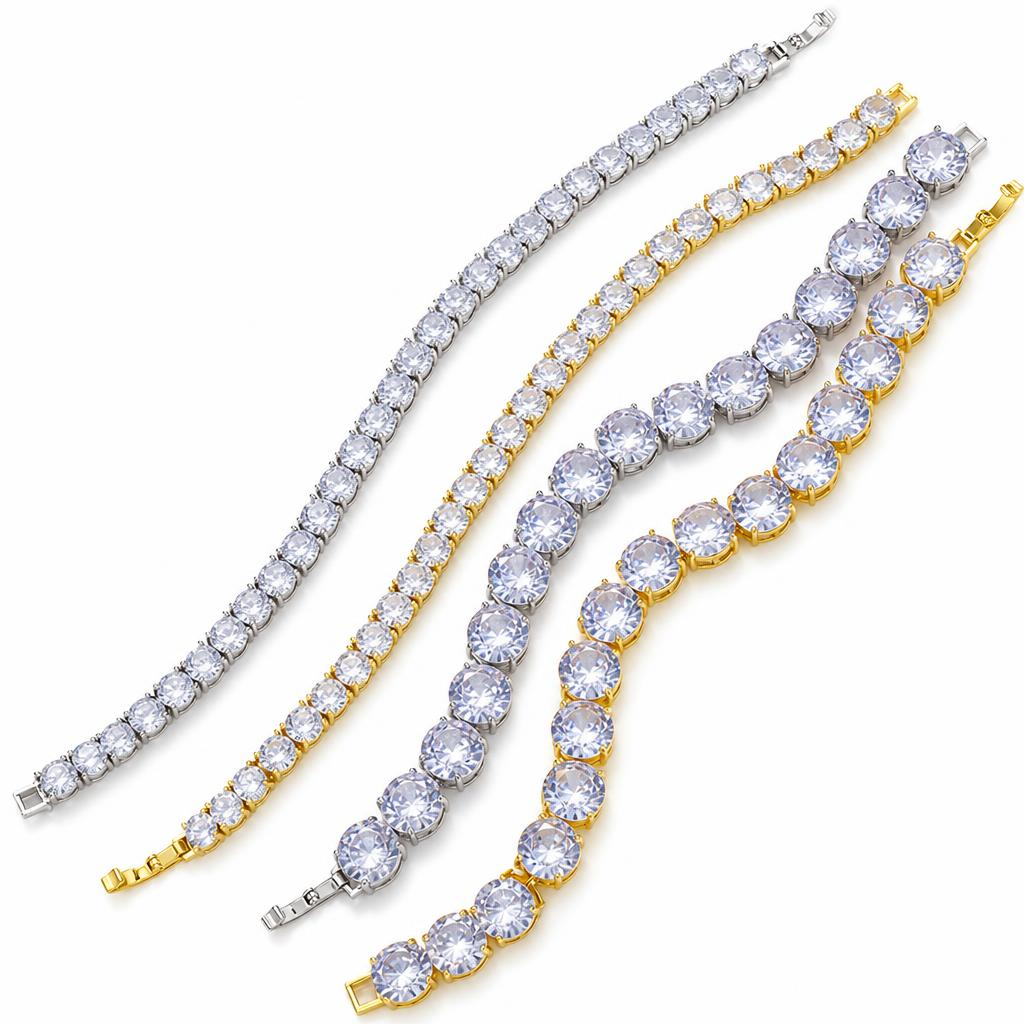 Cubic Zirconia Brass Bracelets