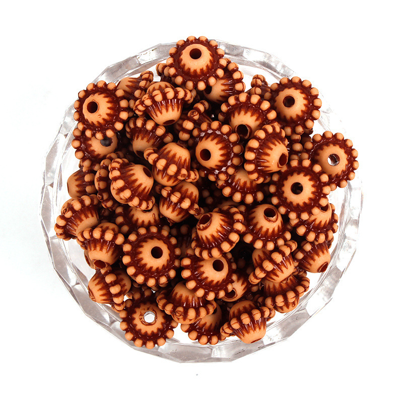 Imitation Wood Acrylic Beads