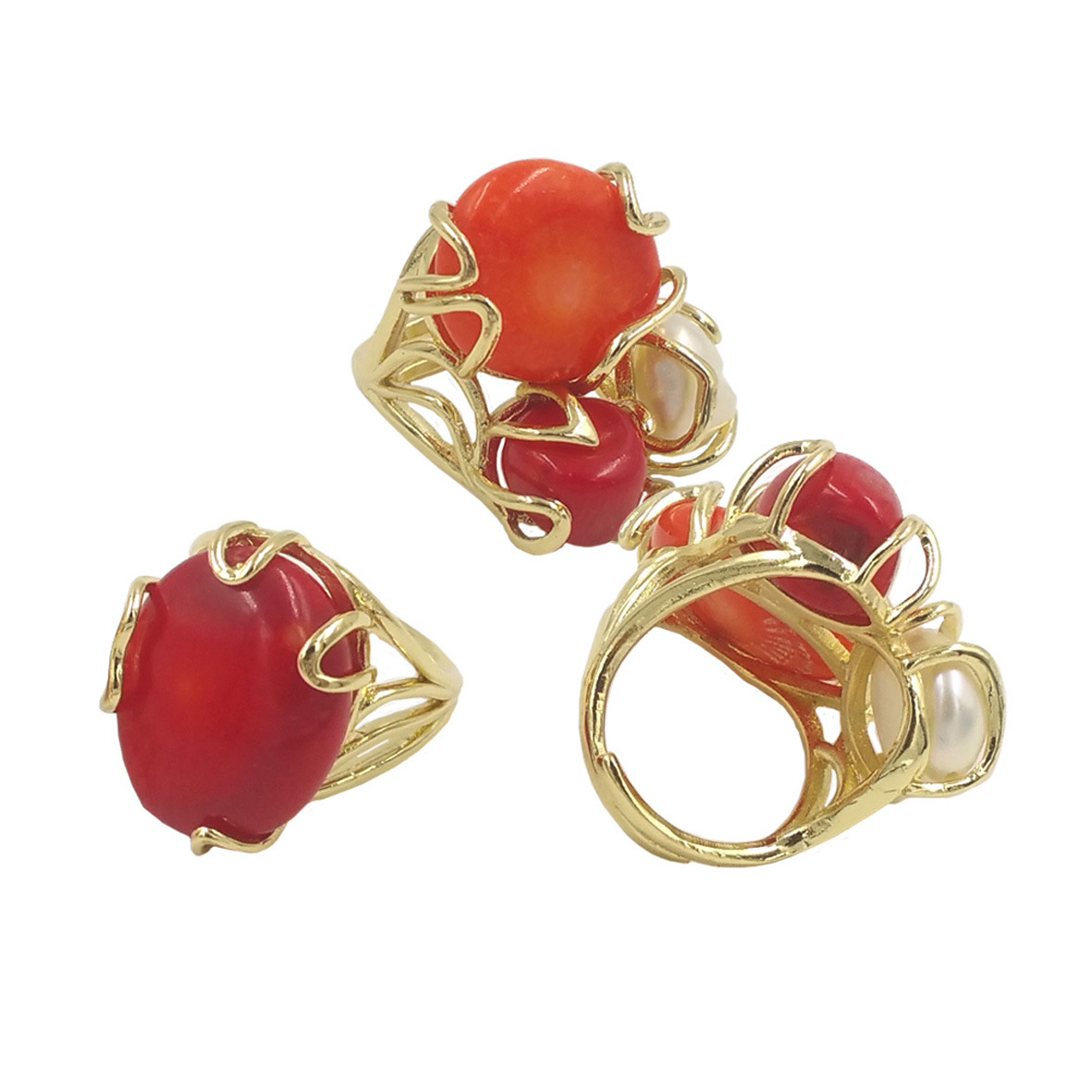 Bague en corail