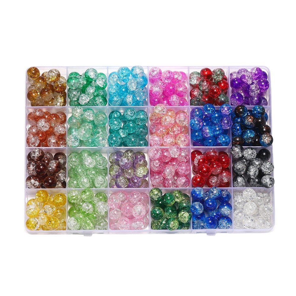 Crackle Glass Beads