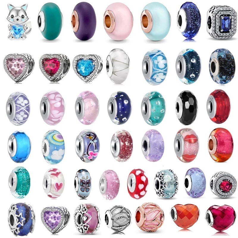 Silver Plated Double Core Lampwork European