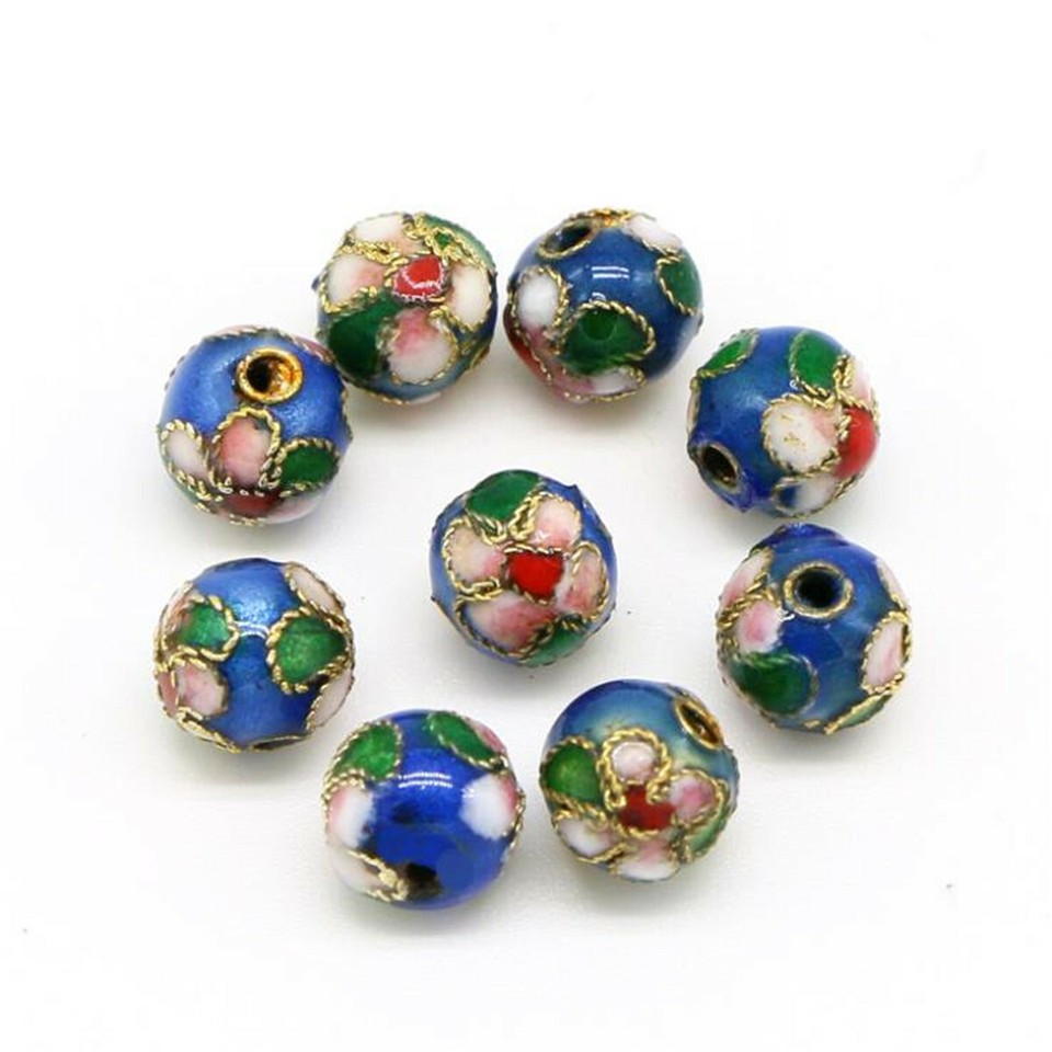 Smooth Cloisonne Beads